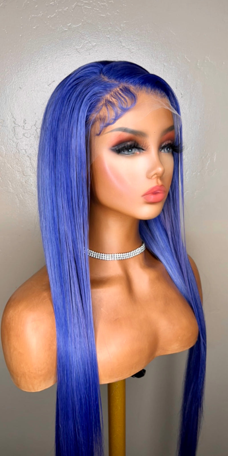 Ocean blue hd Lacefront wig
