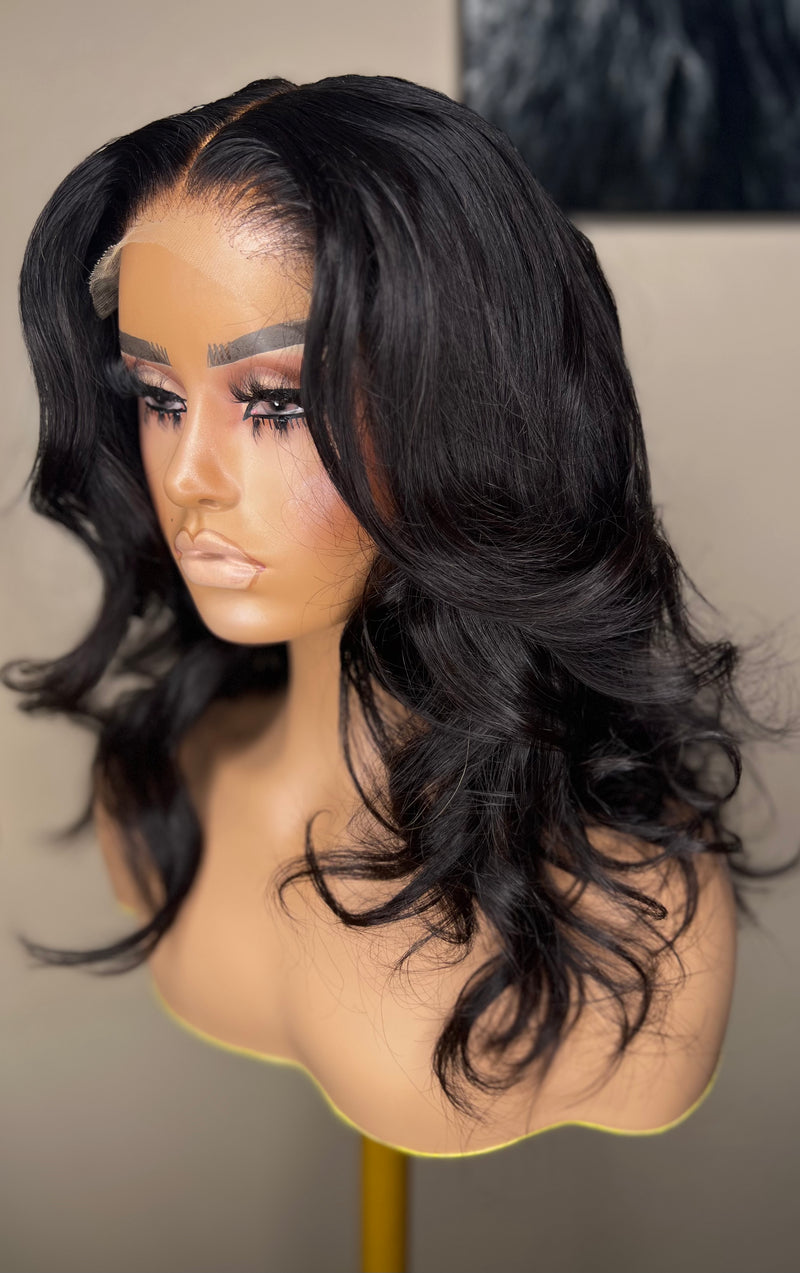 Black HD lace wig