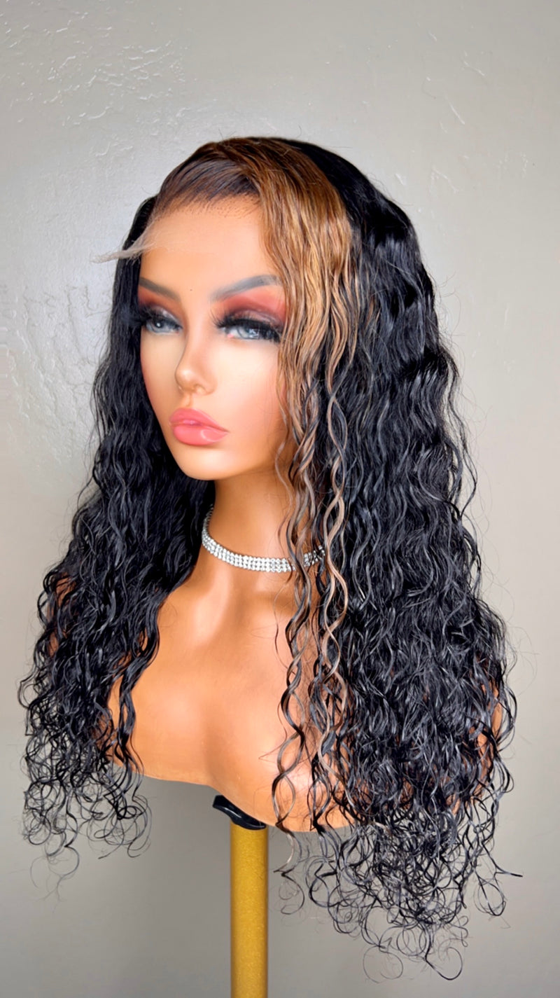 Hd lace waterwave wig